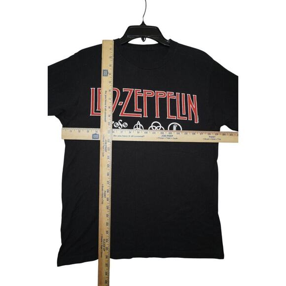 Led Zeppelin Symbols Graphic T-Shirt – Black – Size M (20x27) – 2011 - Picture 4 of 6